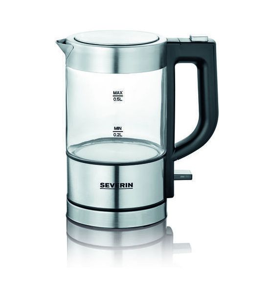 Severin WK3472 0,5 l Wasserkocher 1100 W  (Silber) f&uuml;r 29,99 Euro