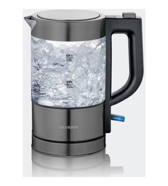 Severin WK9387 0,5 l Wasserkocher 1000 W (Transparent, Schwarz) f&uuml;r 39,99 Euro
