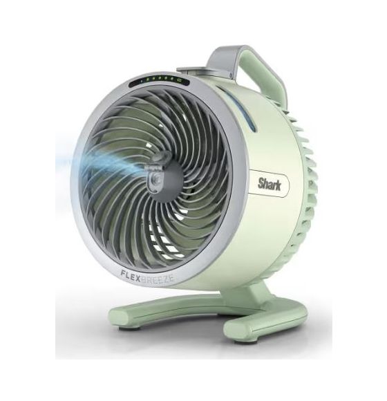 SHARK FA050EU FlexBreeze HydroGo Ventilator Flur, Tisch 36 dB  (Mintfarbe) f&uuml;r 129,99 Euro