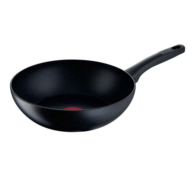 Tefal G28119 Black Stone Wok-/Bratpfanne 28 cm Rund Mineralia + beschichtet f&uuml;r 52,99 Euro