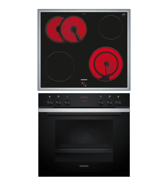 Siemens EQ211KA11 (HE213ABS3 + EA64RGNA1E) Herdset groß mit 60 cm Glaskeramik Kochfeld f&uuml;r 642,00 Euro