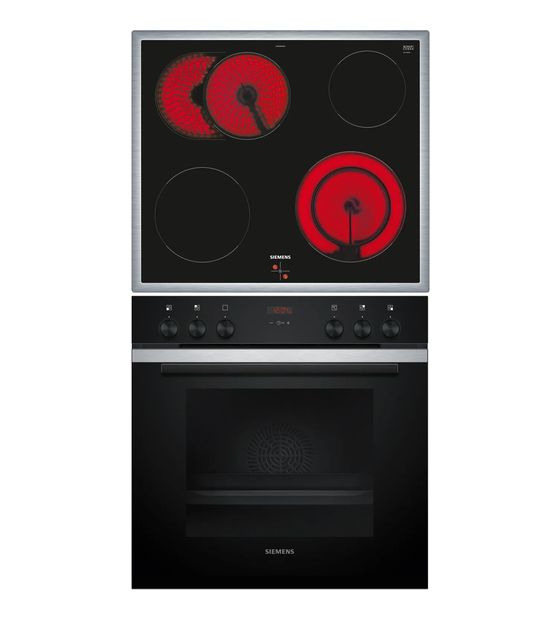 Siemens EQ211KB11 (HE213BBS3 + EA64RGNA1E) Herdset groß mit 60 cm Glaskeramik Kochfeld f&uuml;r 708,00 Euro