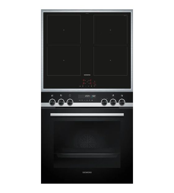 Siemens EX83DC2 (EM645CQB6E + HE578GBS4) Herdset groß AutoClean activeClean mit 60 cm Induktions Kochfeld f&uuml;r 1.399,00 Euro