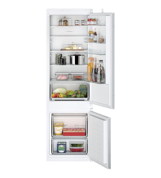 Siemens iQ100 KI87VNSE0 Schlepptür 200 l / 70 l Einbau Kühl-/Gefrierkombination 216 kWh NoFrost f&uuml;r 759,00 Euro