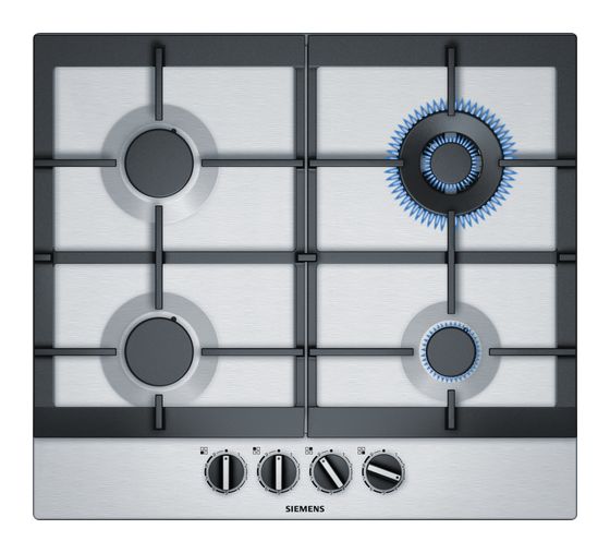 Siemens iQ500 EC6A5HB90D autarkes 60cm Gaskochfeld Kochfeld/Herdplatte 4 Zone(n) f&uuml;r 519,00 Euro