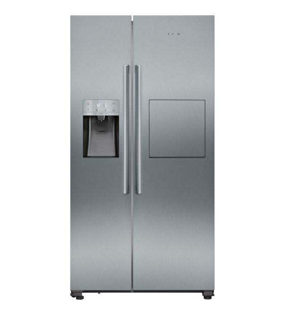 Siemens iQ500 KA93GAIDP Side-by-Side Kühl-/ Gefrierkombination 369 l / 191 l 258 kWh NoFrost 1787 mm x 908 mm  (Grau) f&uuml;r 2.195,00 Euro