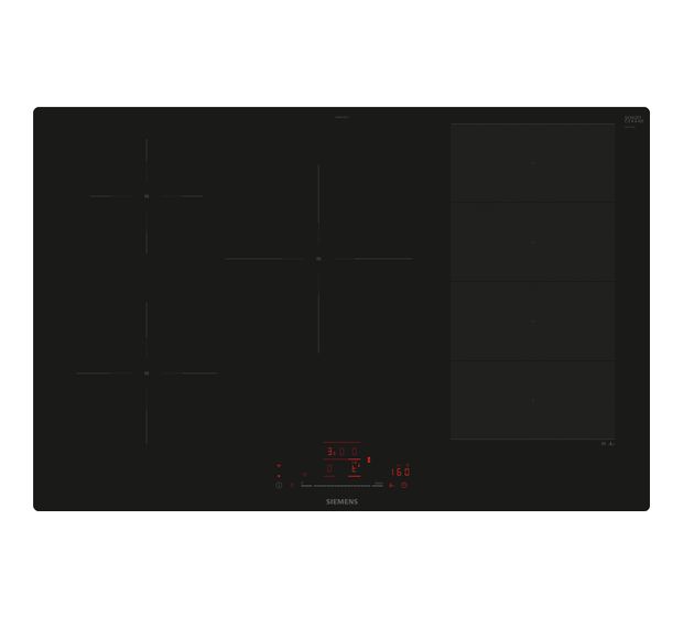 Siemens iQ700 EX801HVC1E autarkes 80 cm Induktions Kochfeld/Herdplatte 4 Zone(n) f&uuml;r 674,00 Euro