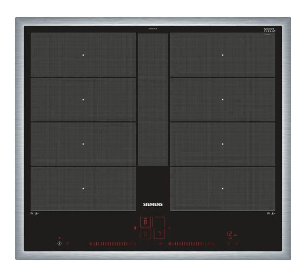 Siemens iQ700 EX96VIS3 (EX645LYC1E + HZ9CF240) autarkes 60 cm Induktions Kochfeld/Herdplatte 4 Zone(n) f&uuml;r 847,00 Euro