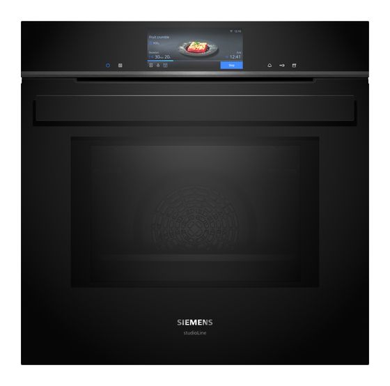 Siemens iQ700 HN978GMB1 Einbaubackofen groß Dampfgaren AutoClean Mikrowelle (Schwarz) f&uuml;r 2.245,00 Euro