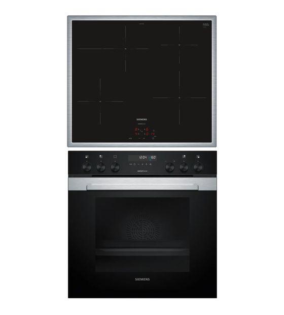 Siemens MKP3IB64 (HE378HBS4 + EI645CFB6M) Herdset groß AutoClean activeClean mit 60 cm Induktions Kochfeld f&uuml;r 1.449,00 Euro