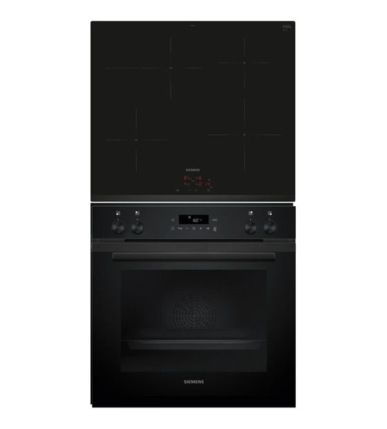 Siemens PQ212IAAB (HE271ABB4 + EI631CFB1E) Herdset groß AutoClean activeClean mit 60 cm Induktions Kochfeld f&uuml;r 917,00 Euro