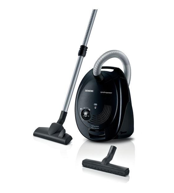 Siemens VS06A212 Bodenstaubsauger mit Staubbeutel 600 W Hygienefilter  (Schwarz) f&uuml;r 94,99 Euro