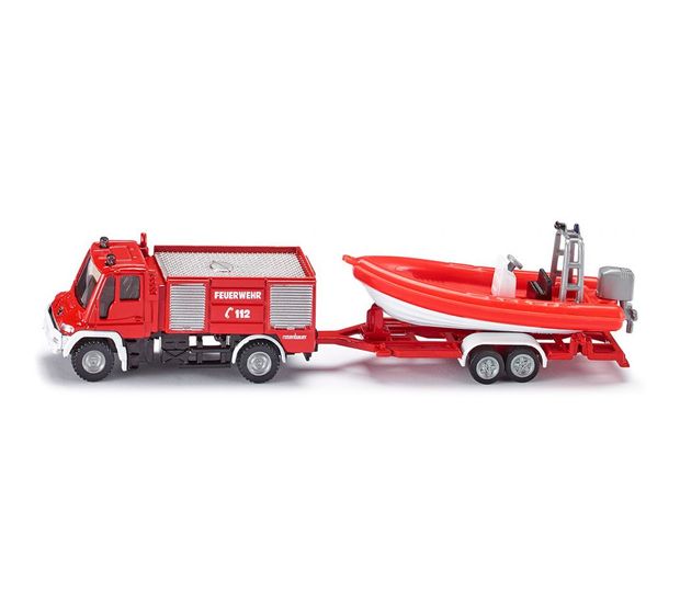 Siku Unimog Feuerwehr mit Boot f&uuml;r 8,99 Euro