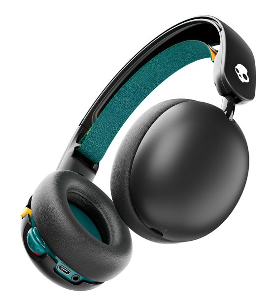 Skullcandy Grom Wireless Over Ear Bluetooth Kopfhörer kabellos 45 h Laufzeit USB Typ-C  (Schwarz) f&uuml;r 36,49 Euro