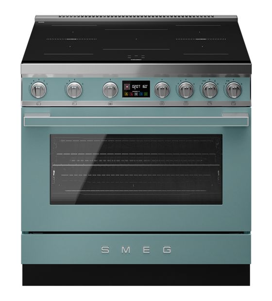 Smeg CPF90I1PEG2 Freistehender Herd Elektro 105 l 10 Beheizungsarten Vapor Clean mit Induktions Kochfeld f&uuml;r 6.499,00 Euro