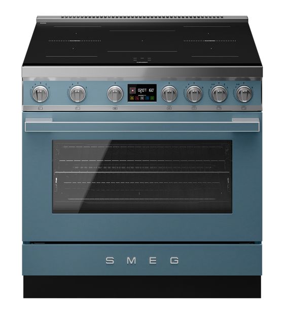 Smeg CPF90I1PSB2 Freistehender Herd Elektro 105 l 10 Beheizungsarten Vapor Clean mit Induktions Kochfeld f&uuml;r 6.499,00 Euro