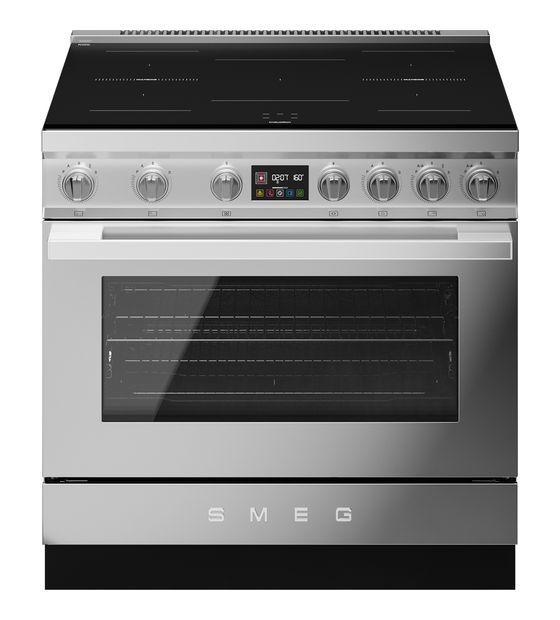 Smeg CPF90I1PX2 Freistehender Herd Elektro 105 l 10 Beheizungsarten Vapor Clean mit Induktions Kochfeld f&uuml;r 5.999,00 Euro