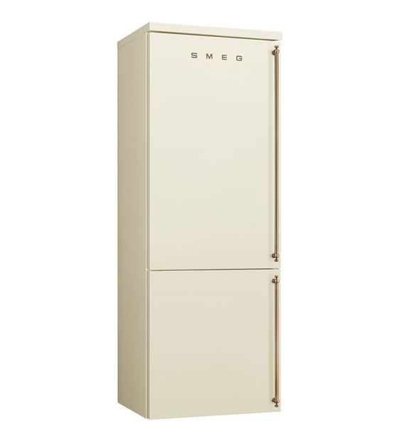 Smeg FA8005LPO5 344 l / 137 l Kühl-Gefrierkombi freistehend NoFrost 285 kWh Jahr  (Cremefarben) f&uuml;r 2.499,00 Euro