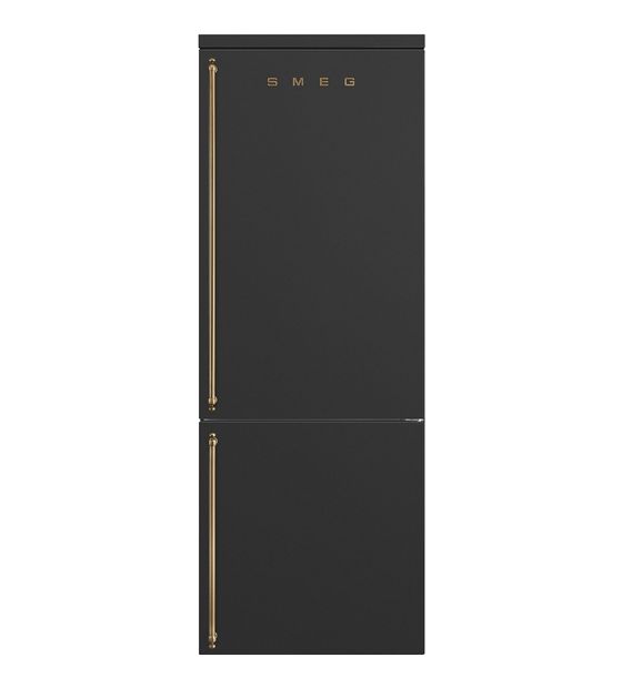 Smeg FA8005RAO5 344 l / 137 l Kühl-Gefrierkombi freistehend NoFrost 285 kWh Jahr  (Anthrazit) f&uuml;r 2.499,00 Euro