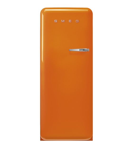 Smeg FAB28LOR6 270 l / 244 l Kühlschrank freistehend EEK: C 104 kWh Jahr  (Orange) f&uuml;r 1.273,00 Euro