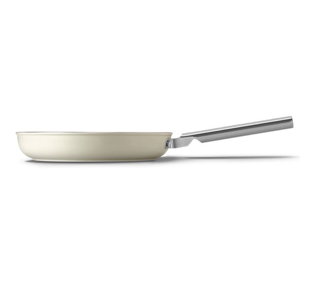 Smeg FPF2802CRM Bratpfanne 50's Style 28 cm Keramik beschichtet für alle Herdplatten und Backöfen bis 250° Spülmaschinengeeignet   (Beige) f&uuml;r 116,99 Euro