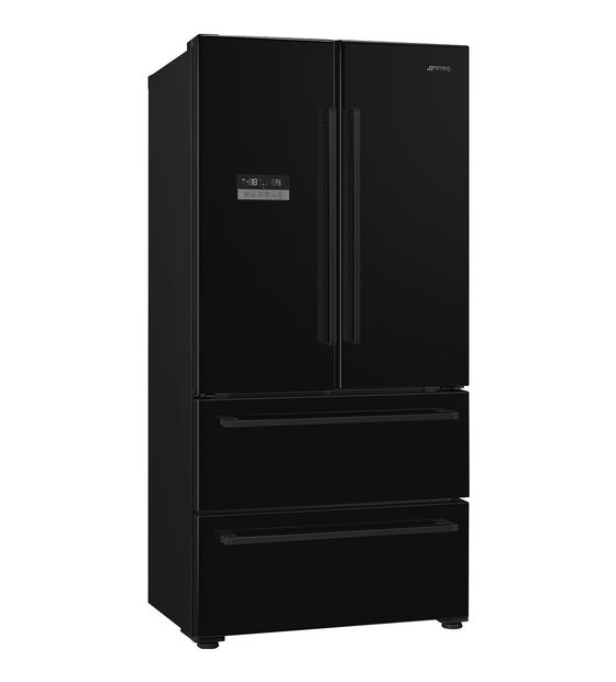 Smeg FQ55FNDE 387 l / 152 l Kühl-Gefrierkombi freistehend NoFrost 302 kWh Jahr  (Schwarz) f&uuml;r 2.214,00 Euro