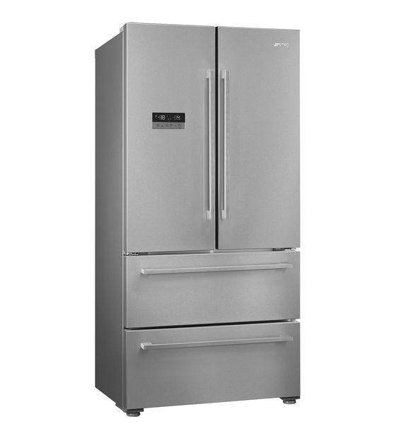 Smeg FQ55FXDE 387 l / 152 l Kühl-Gefrierkombi freistehend NoFrost 302 kWh Jahr  (Edelstahl) f&uuml;r 2.031,00 Euro