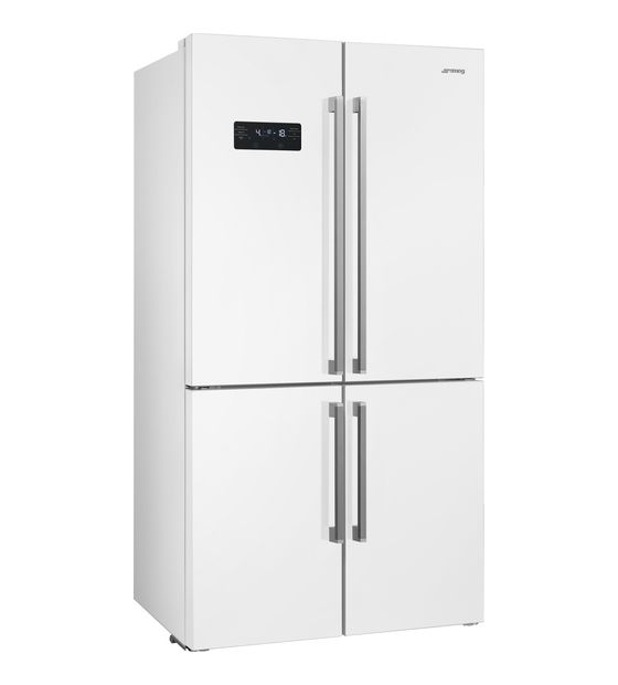 Smeg FQ60BDE Side-by-Side Kühl-/ Gefrierkombination 376 l / 196 l 338 kWh NoFrost 1820 mm x 908 mm  (Weiß) f&uuml;r 2.415,00 Euro