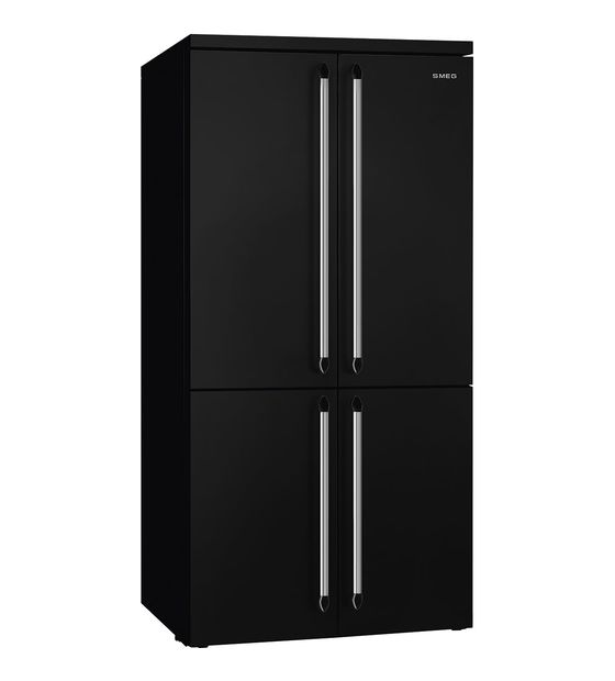 Smeg FQ960BL5 Side-by-Side Kühl-/ Gefrierkombination French Door 385 l / 196 l 415 kWh NoFrost 1870 mm x 915 mm  (Schwarz) f&uuml;r 4.490,00 Euro