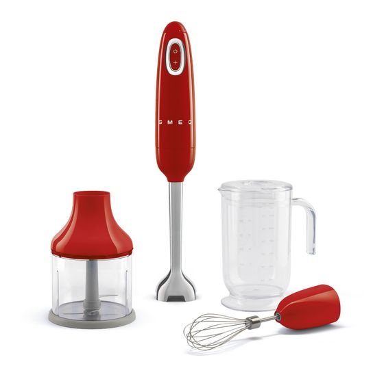 Smeg HBF03RDEU Stabmixer 700 W  (Rot) f&uuml;r 108,99 Euro