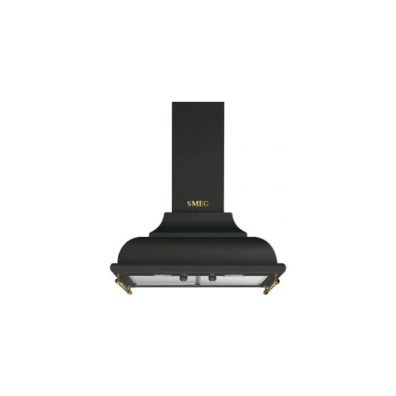 Smeg KC16AOE Abluft Dunstabzugshaube/Esse Wand 60 cm (Schwarz, Gold) f&uuml;r 1.072,00 Euro