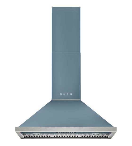 Smeg KCU94SBM Abluft/Umluft Dunstabzugshaube/Esse Wand 896 mm (Edelstahl, Blau) f&uuml;r 1.999,00 Euro