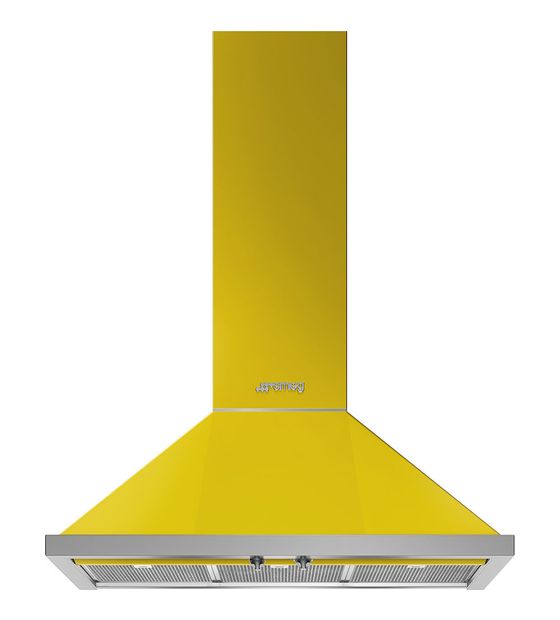 Smeg KPF9YW Abluft Dunstabzugshaube/Esse Wand 896 mm (Gelb) f&uuml;r 1.158,00 Euro