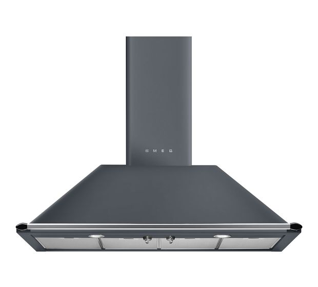 Smeg KT110GRE Abluft/Umluft Dunstabzugshaube/Esse Wand 1100 mm (Grau) f&uuml;r 1.165,00 Euro