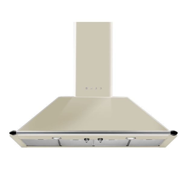 Smeg KT110PE Abluft/Umluft Dunstabzugshaube/Esse Wand 1100 mm (Cremefarben) f&uuml;r 1.158,00 Euro