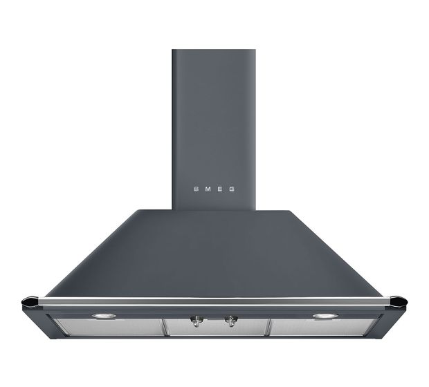 Smeg KT90GRE Abluft/Umluft Dunstabzugshaube/Esse Wand 90 cm (Grau) f&uuml;r 1.078,00 Euro