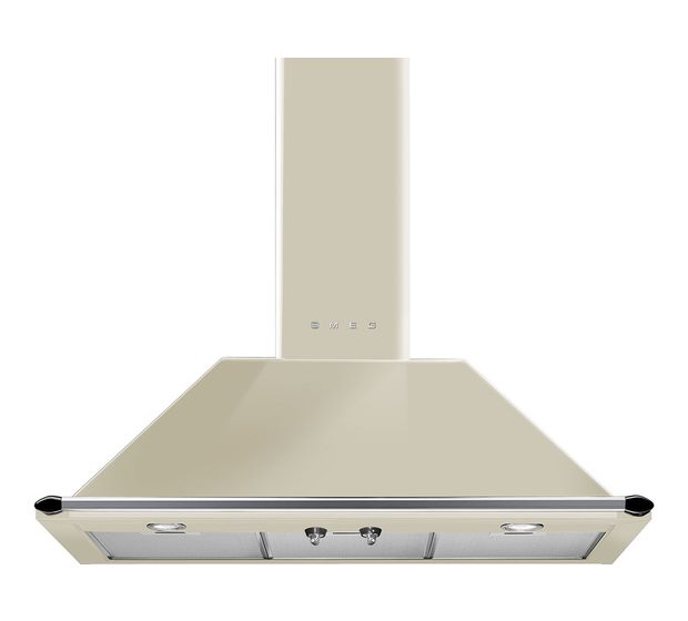 Smeg KT90PE Abluft/Umluft Dunstabzugshaube/Esse Wand 90 cm (Cremefarben) f&uuml;r 1.072,00 Euro