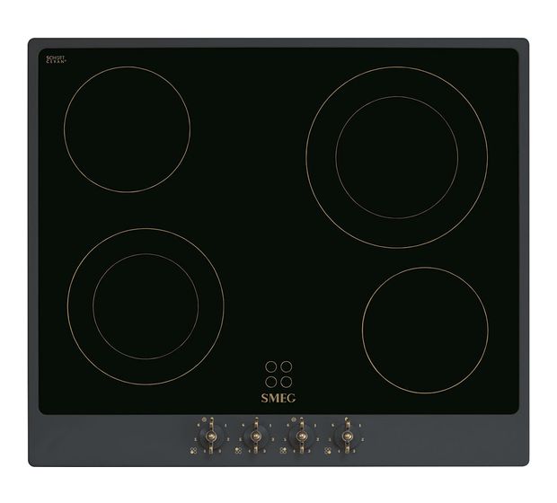 Smeg P864AO autarkes 60 cm Glaskeramik Kochfeld/Herdplatte 4 Zone(n) f&uuml;r 821,00 Euro