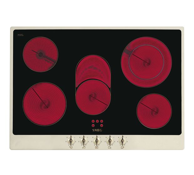 Smeg P875PO autarkes 72 cm Glaskeramik Kochfeld/Herdplatte 5 Zone(n) f&uuml;r 970,00 Euro