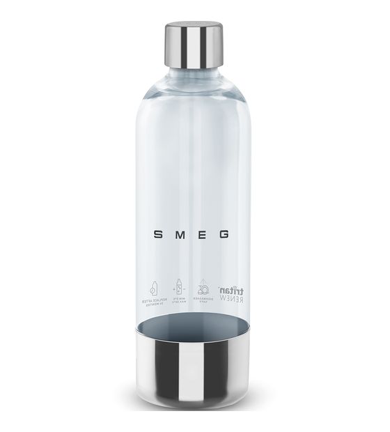 Smeg SKSB01 Ersatzflasche für Soda Maker Edelstahl, Kunststoff Karbonisiererflasche 1000 ml f&uuml;r 27,99 Euro