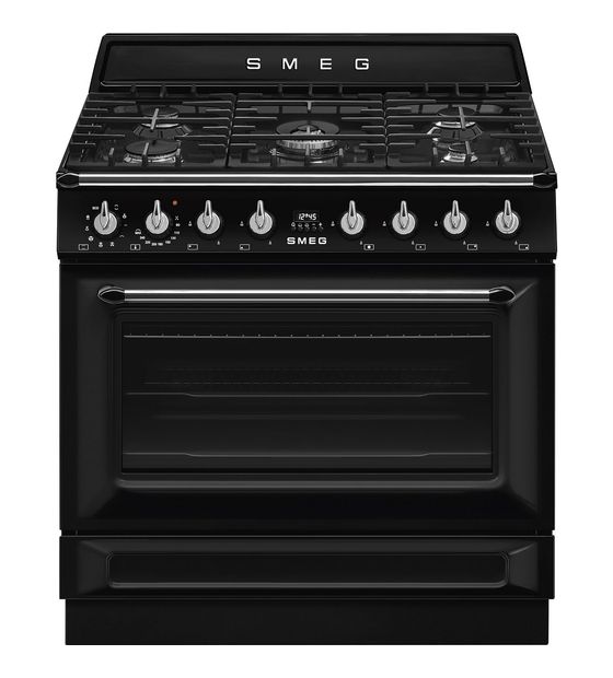 Smeg TR90GMBLD Freistehender Herd Elektro 115 l 9 Beheizungsarten Vapor Clean AutoClean mit Gaskochfeld Kochfeld f&uuml;r 2.848,00 Euro