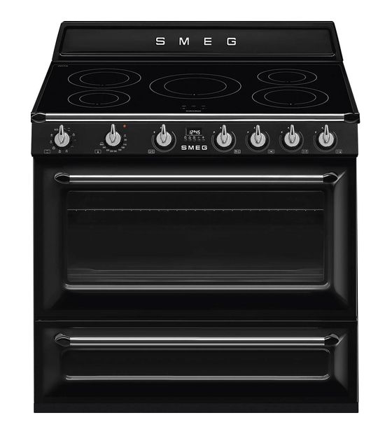 Smeg TR90IBL2 Freistehender Herd Elektro 115 l 9 Beheizungsarten mit Induktions Kochfeld f&uuml;r 4.489,00 Euro