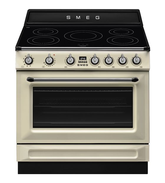 Smeg TR90IMP Freistehender Herd Elektro 115 l Zweikreis-Grill mit fester Rate 9 Beheizungsarten AutoClean mit Induktions Kochfeld f&uuml;r 3.443,00 Euro