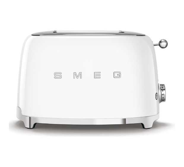 Smeg TSF01WHEU Toaster 950 W 2 Scheibe(n) 6 Stufen  (Weiß) f&uuml;r 129,99 Euro