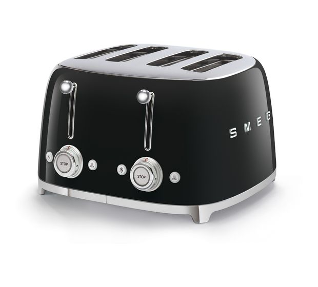 Smeg TSF03BLEU Toaster 2000 W 4 Scheibe(n) 6 Stufen  (Schwarz) f&uuml;r 183,99 Euro
