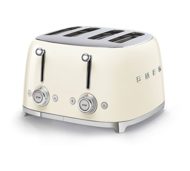 Smeg TSF03CREU Toaster 2000 W 4 Scheibe(n) 6 Stufen  (Cremefarben) f&uuml;r 189,99 Euro