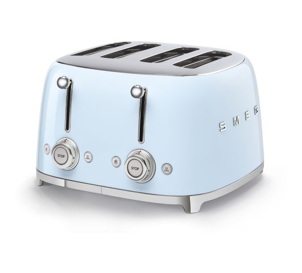 Smeg TSF03PBEU Toaster 2000 W 4 Scheibe(n) 6 Stufen  (Blau) f&uuml;r 183,99 Euro