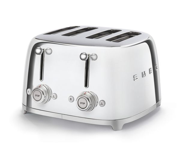 Smeg TSF03SSEU Toaster 2000 W 4 Scheibe(n) 6 Stufen  (Chrom) f&uuml;r 200,99 Euro