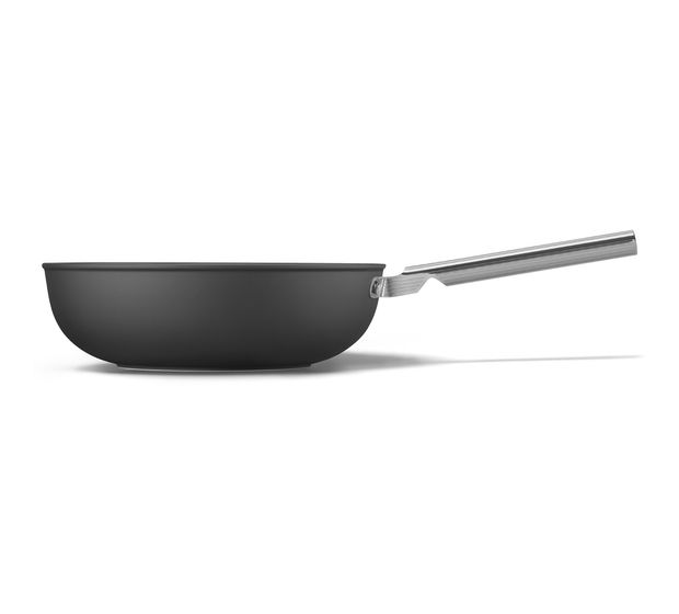 Smeg WOF3002BLM Wok 50's Style 30 cm Keramik beschichtet für alle Herdplatten und Backöfen bis 250° Spülmaschinengeeignet   (Schwarz) f&uuml;r 159,00 Euro