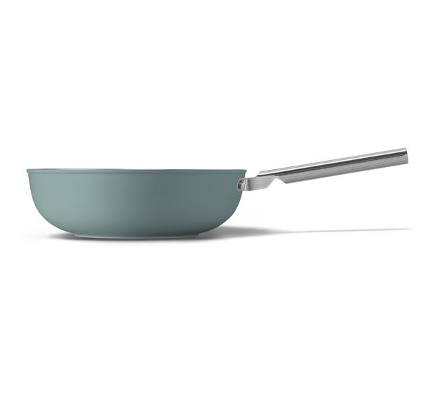 Smeg WOF3002EGM Wok 50's Style 30 cm Keramik beschichtet für alle Herdplatten und Backöfen bis 250° Spülmaschinengeeignet   (Grün) f&uuml;r 159,00 Euro